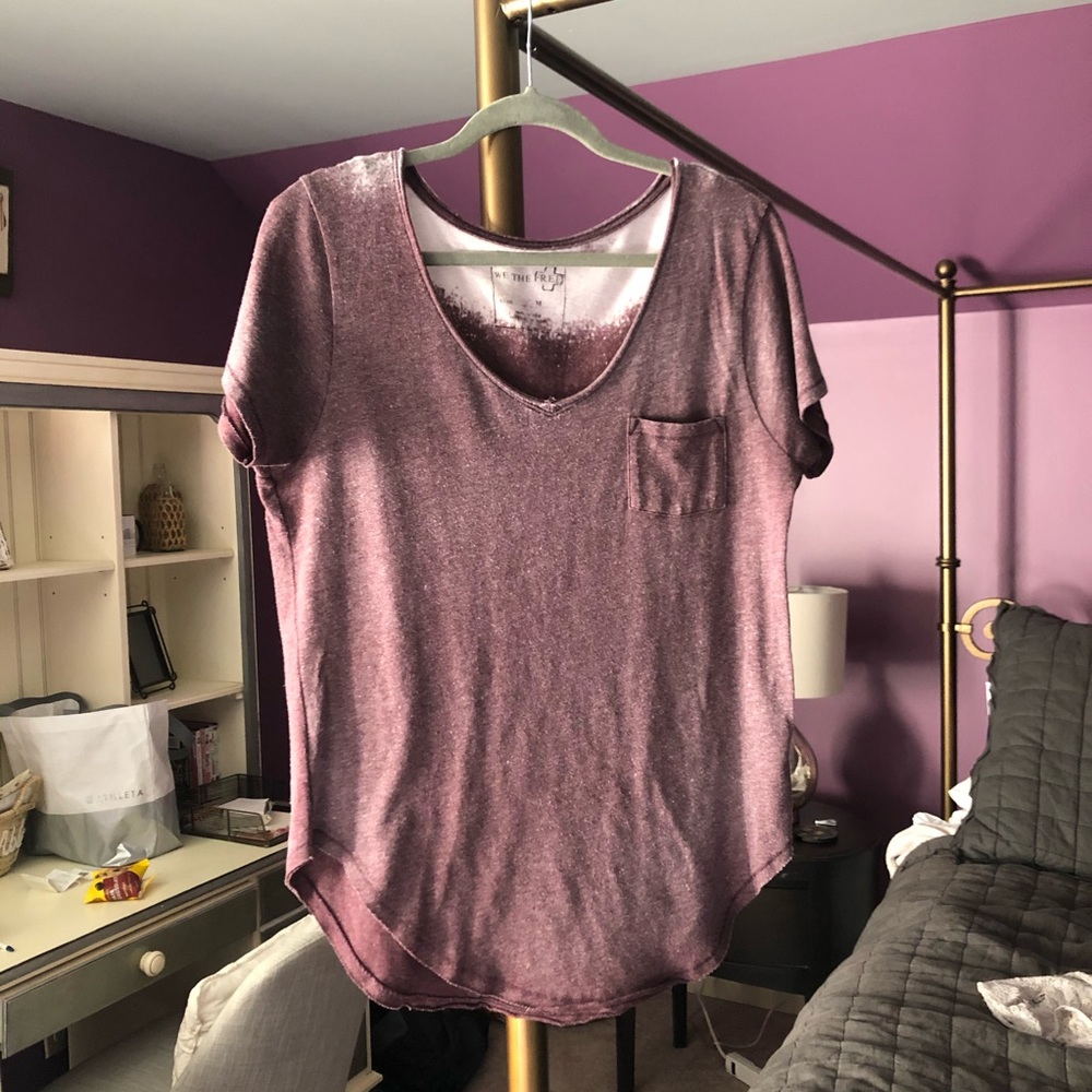 Purple Free People tee